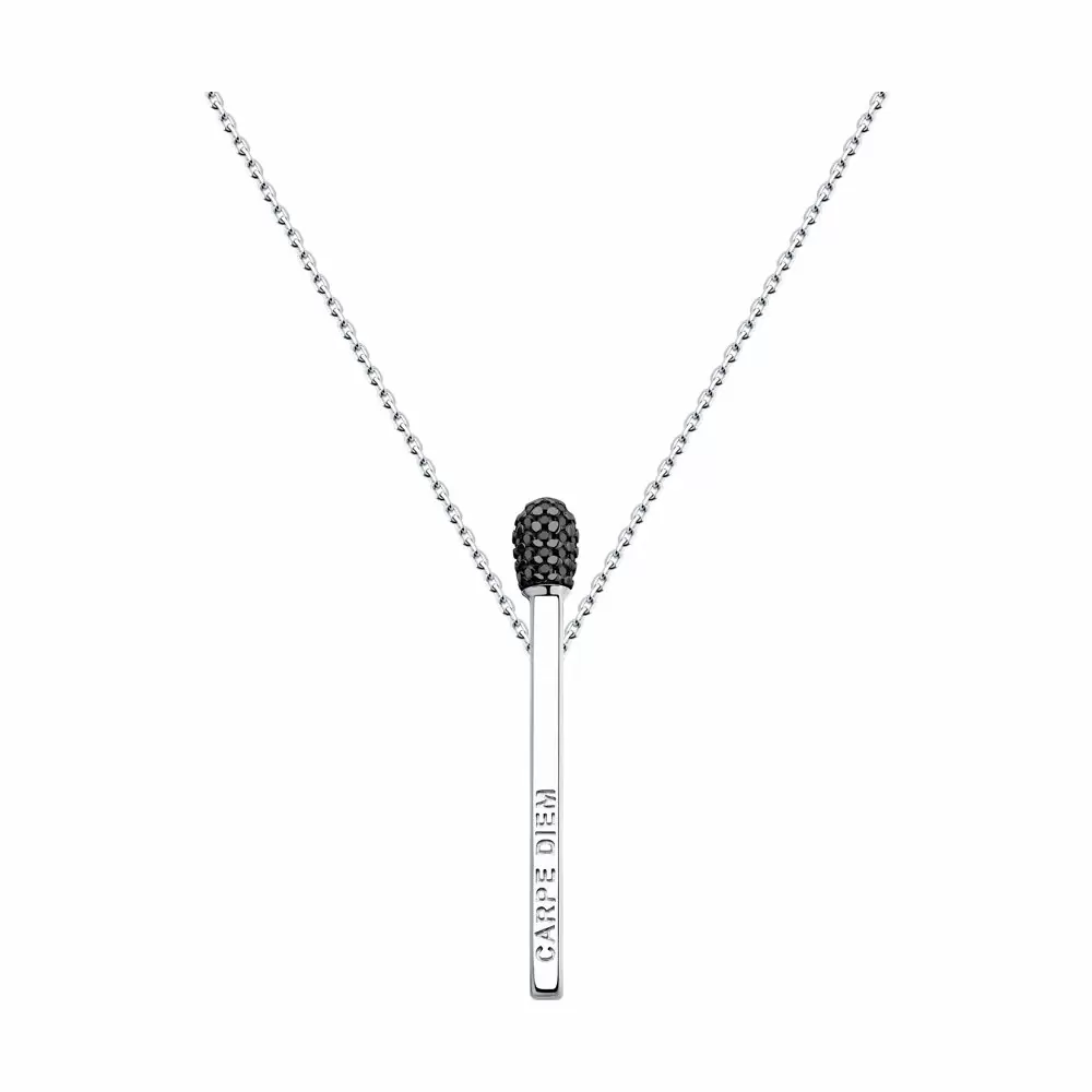 Колье 94070355 серебро Спичка_0