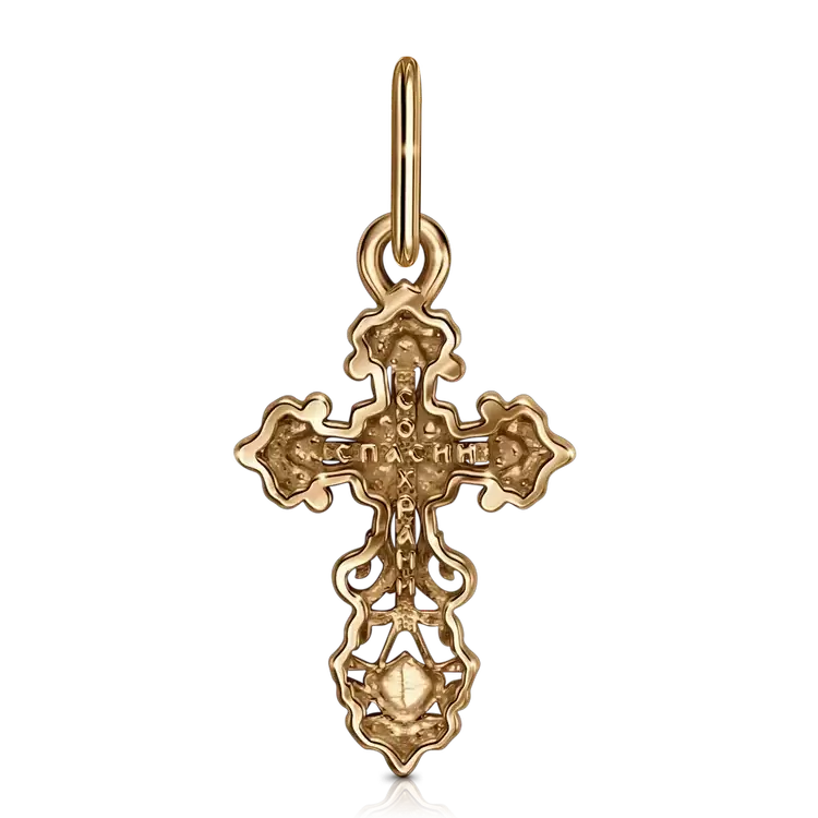 Крест христианский Кр102-2573 золото