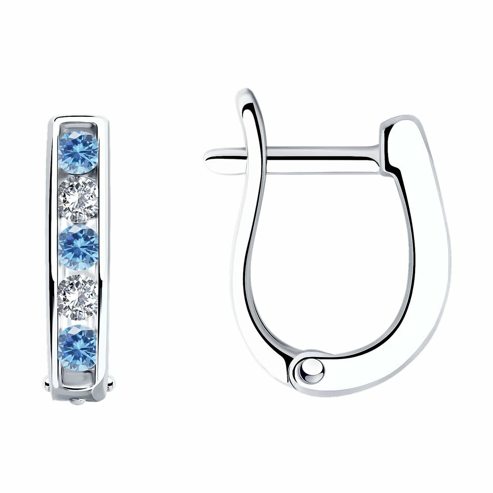 Серьги дорожка 94026406 серебро_0