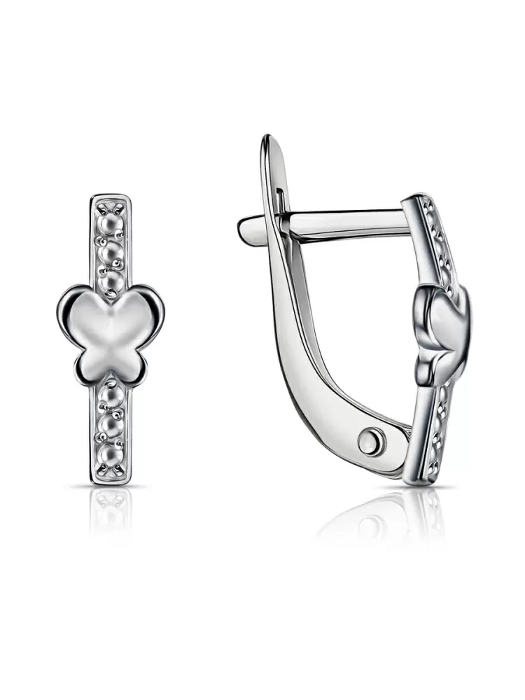 Серьги С600-1249 серебро Сердце