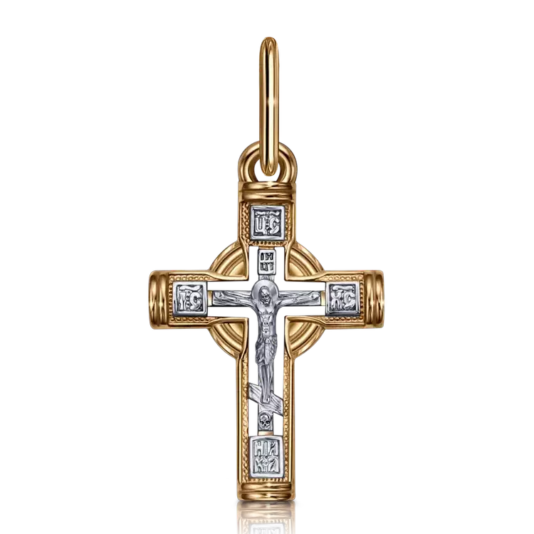 Крест христианский Кр102-2557 золото