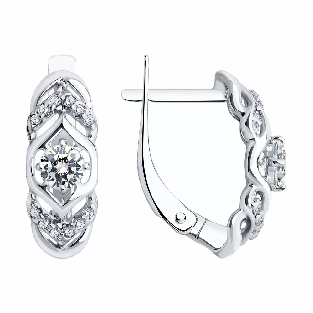 Серьги 94022500 серебро_0