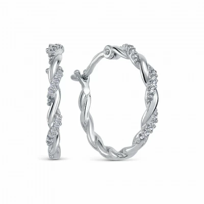 Серьги конго СФЗ1152В серебро