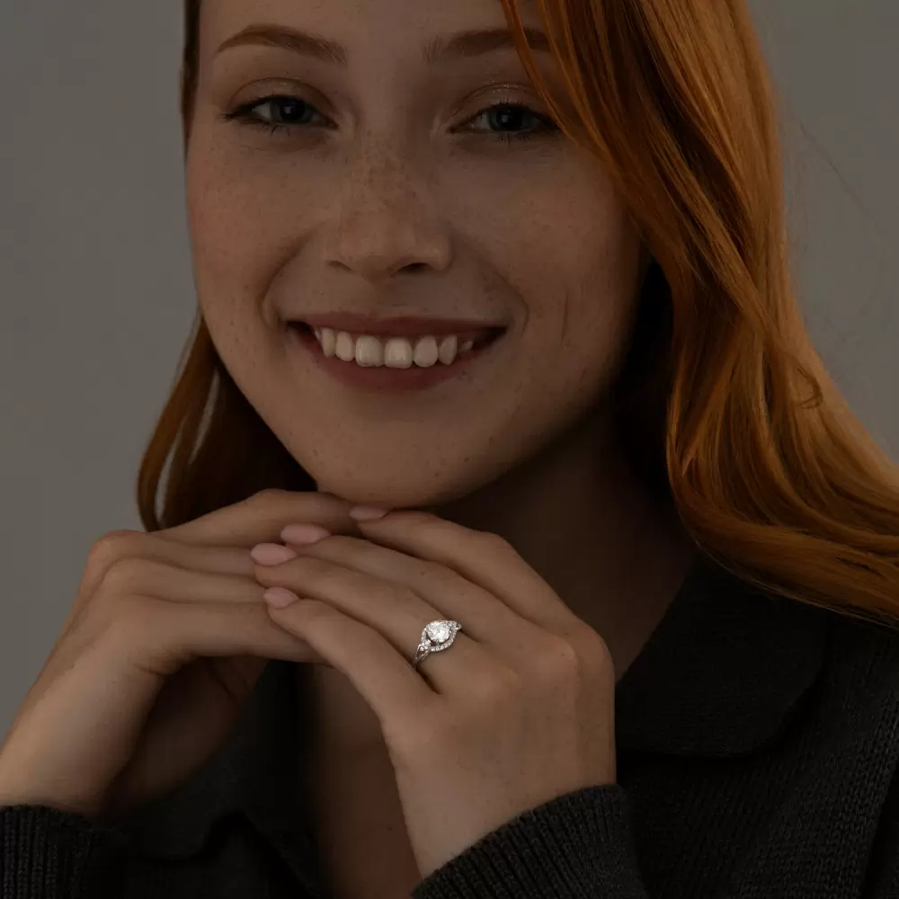 Кольцо 94012747 серебро