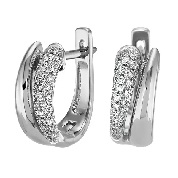 Серьги дорожка E101-E46723W золото