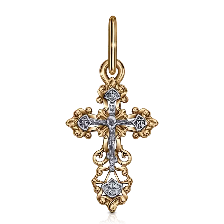 Крест христианский Кр102-2573 золото