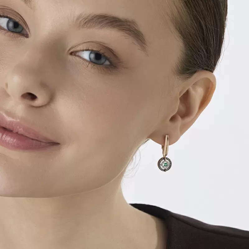 Серьги подвесные 26699-165 золото_1