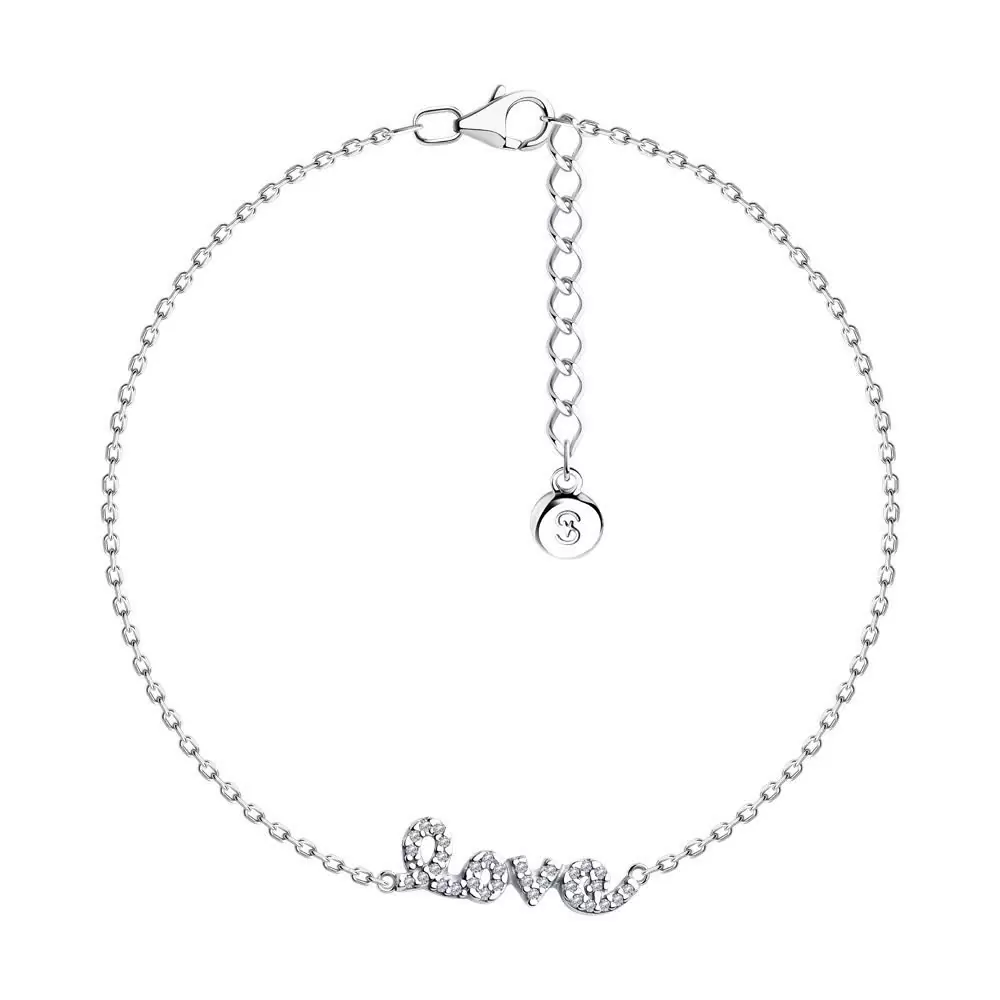 Браслет 94051020 серебро LOVE_0