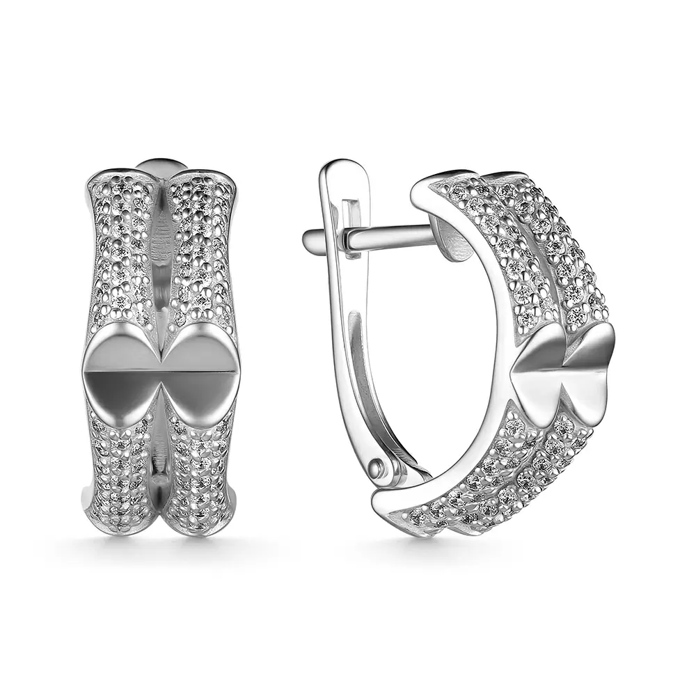 Серьги С5309с серебро бамбук