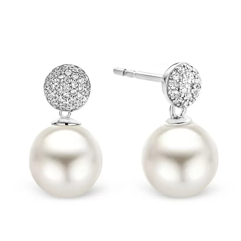 Серьги подвесные 7721PW серебро