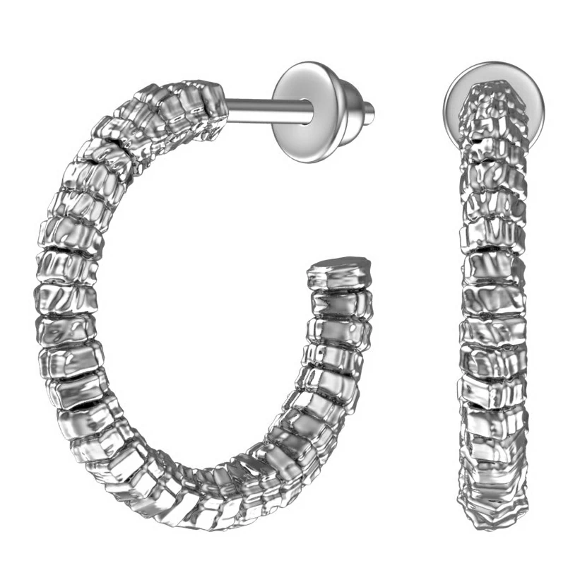 Серьги конго 6001505-00245 серебро_0