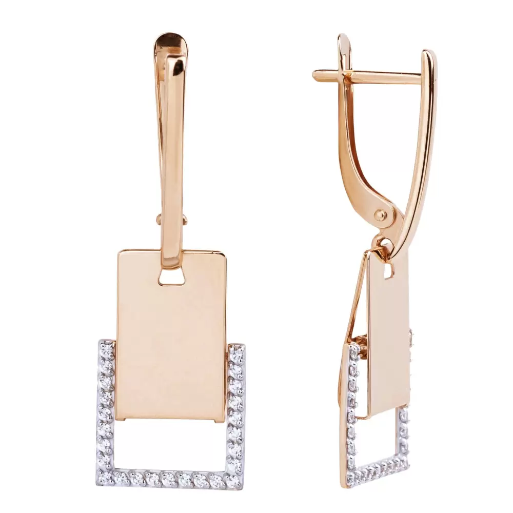 Серьги подвесные 503932-1102 золото_1