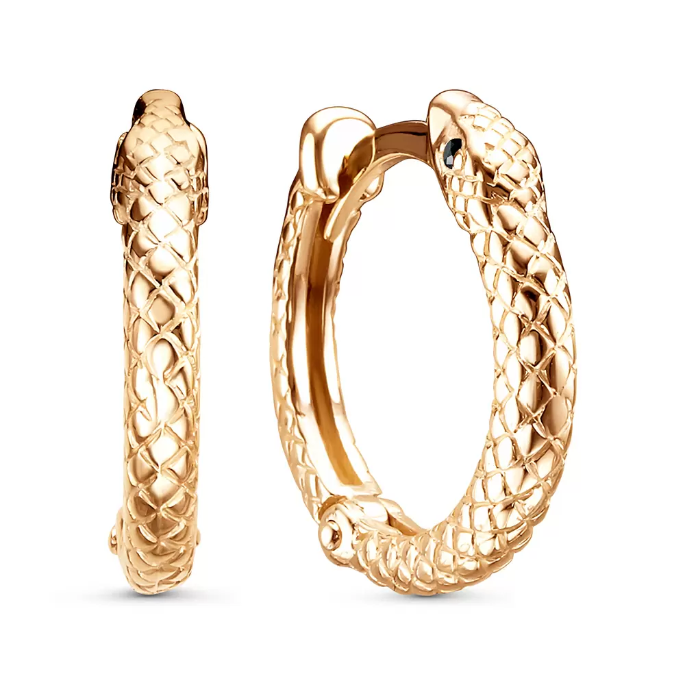 Серьги конго 122571-5 золото змея