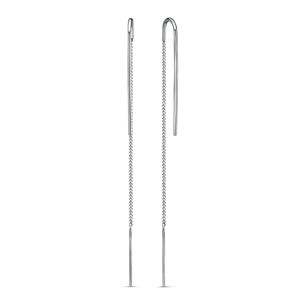 Серьги продевки С677-660 серебро