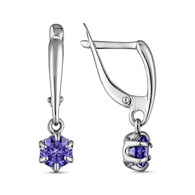Серьги подвесные 207154-255-0019 серебро