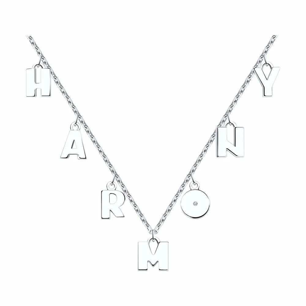 Колье 94070457 серебро Гармония_0
