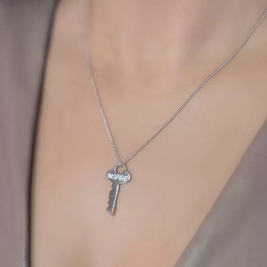 Колье 53672 серебро Ключ