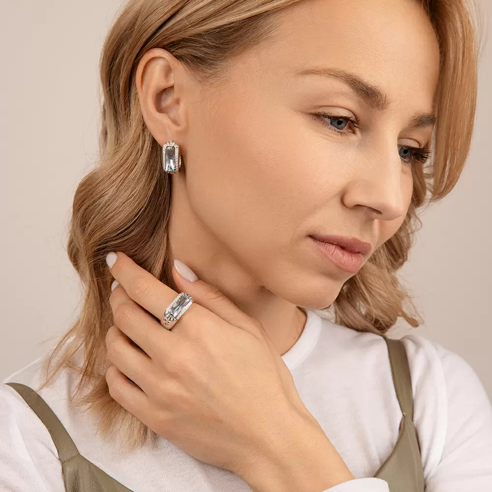 Серьги С-3992рс40200 серебро