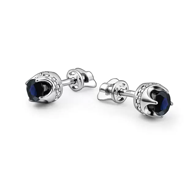 Серьги пусеты 02-5185.000С-00 серебро
