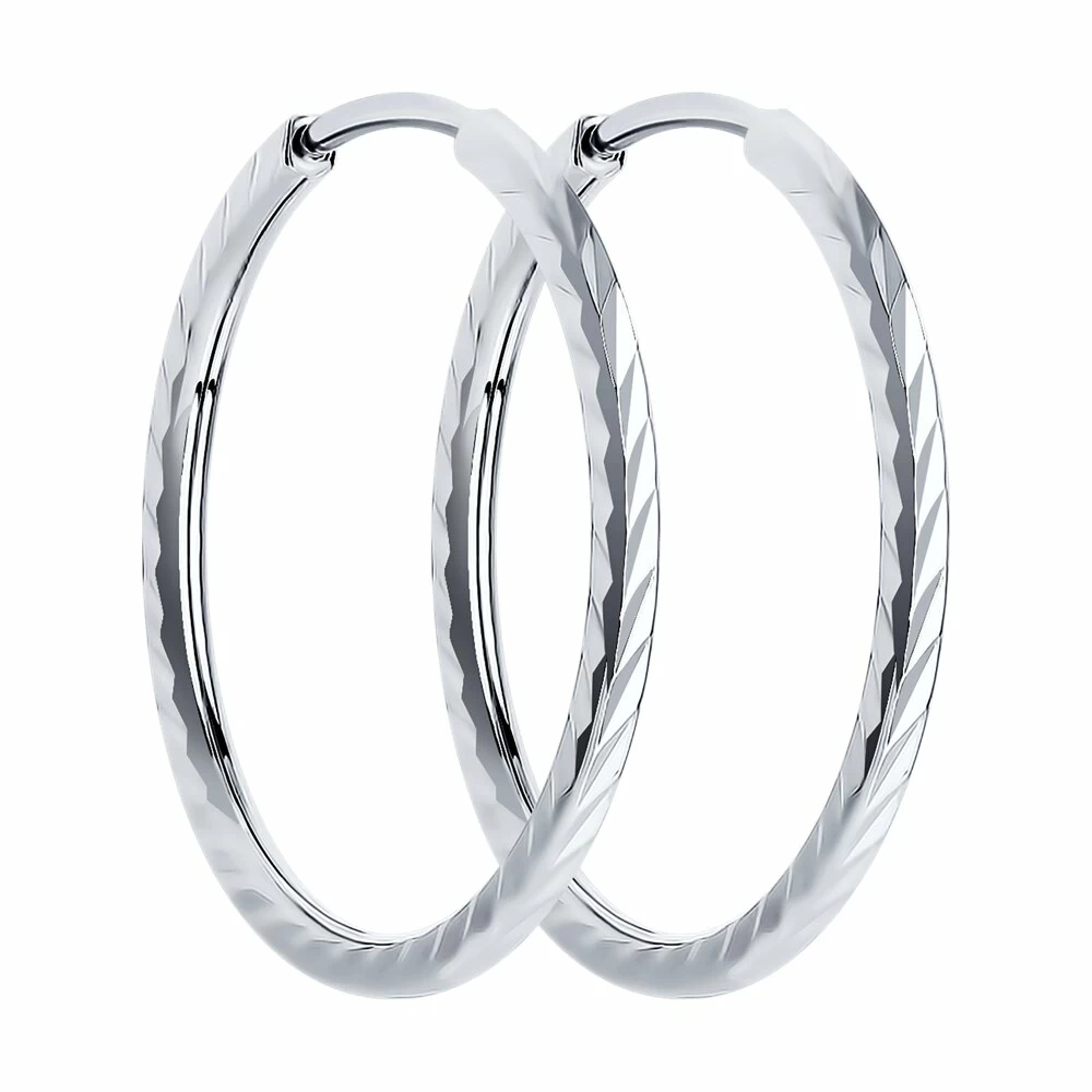 Серьги конго 94140070 серебро_0