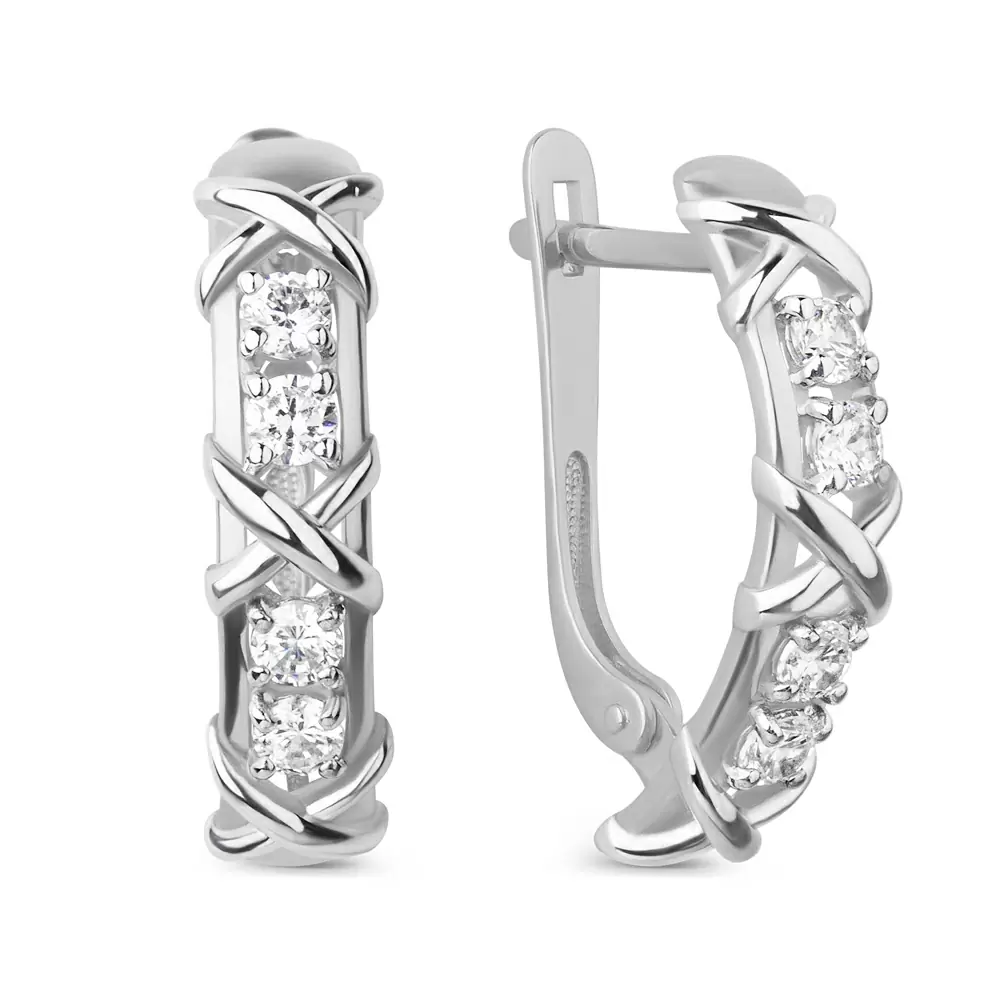 Серьги 023182-3101 золото Тиффани Х