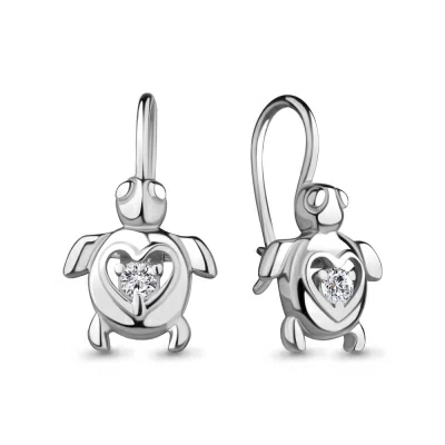 Серьги 48866А.5 серебро