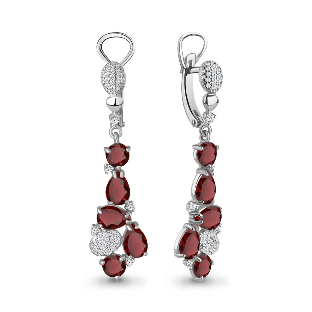 Серьги подвесные 4706603А.5 серебро