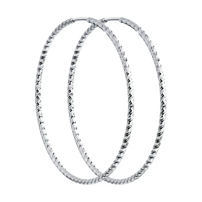 Серьги конго 94140033 серебро