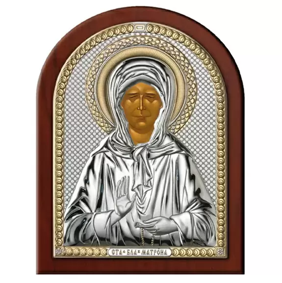 Икона 84440.3 ювелирный сплав Святая Матрона 