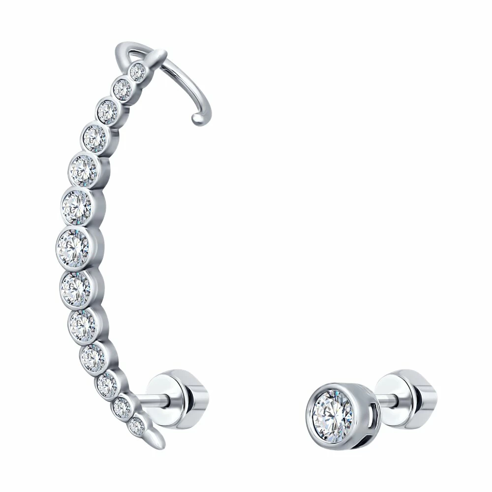 Серьги пусеты 94021674 серебро Каффа+пусета_0