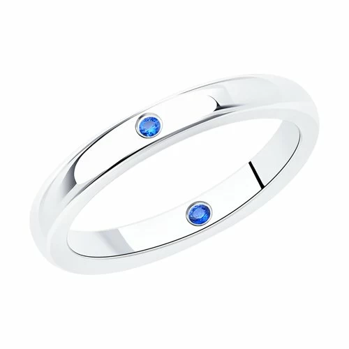 Кольцо один камень 94013305 серебро