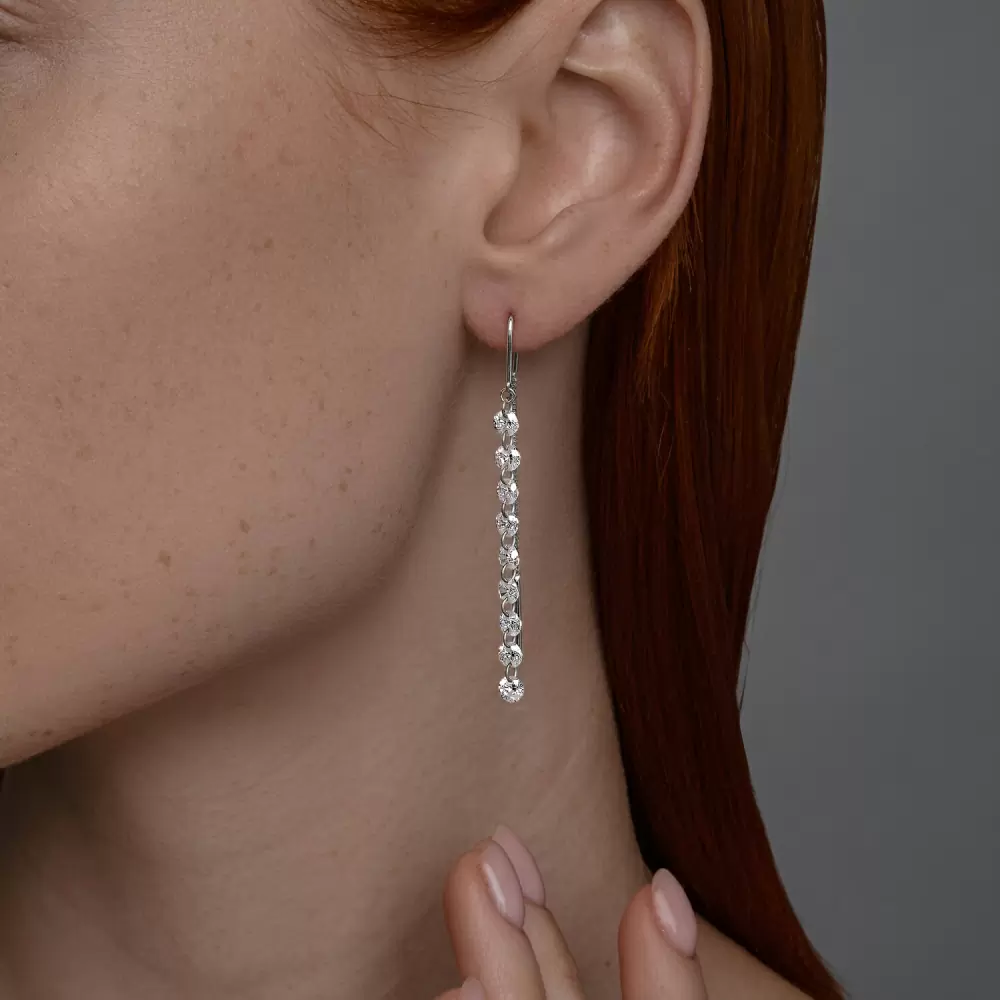 Серьги продевки 94023999 серебро