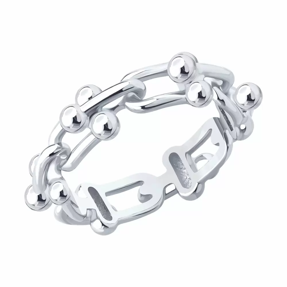 Кольцо 94014482 серебро Тиффани_0