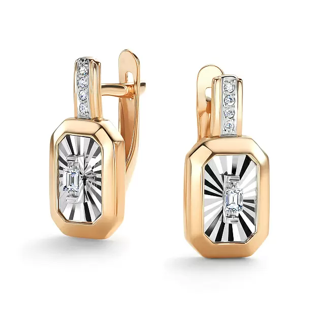 Серьги 26531-100 золото