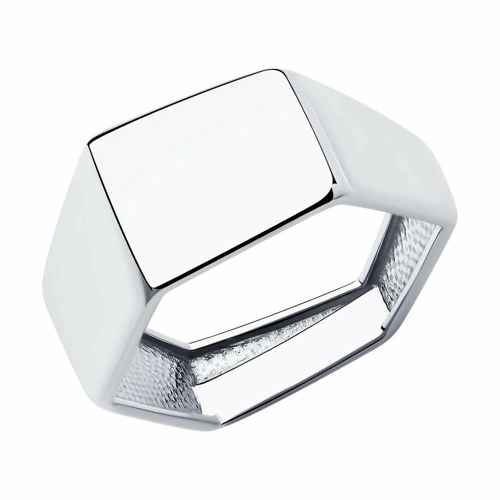 Кольцо 94013214 серебро Геометрия_0