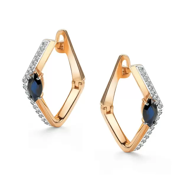 Серьги 26090-102 золото