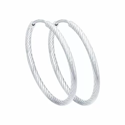 Серьги конго 94140006 серебро_1
