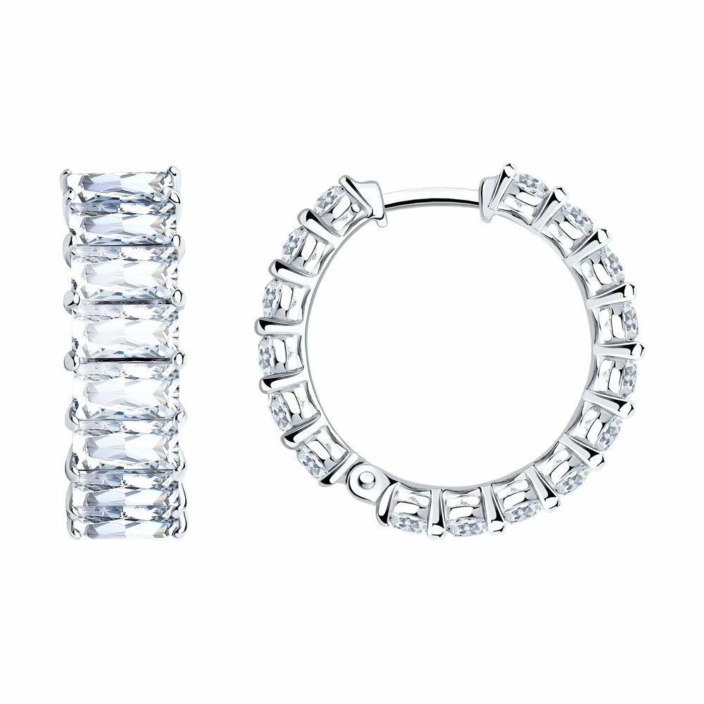 Серьги конго 94025316 серебро_0