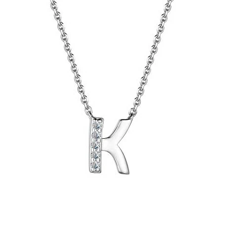 Колье 06-2980.12КЦ-00 серебро Буква К_0