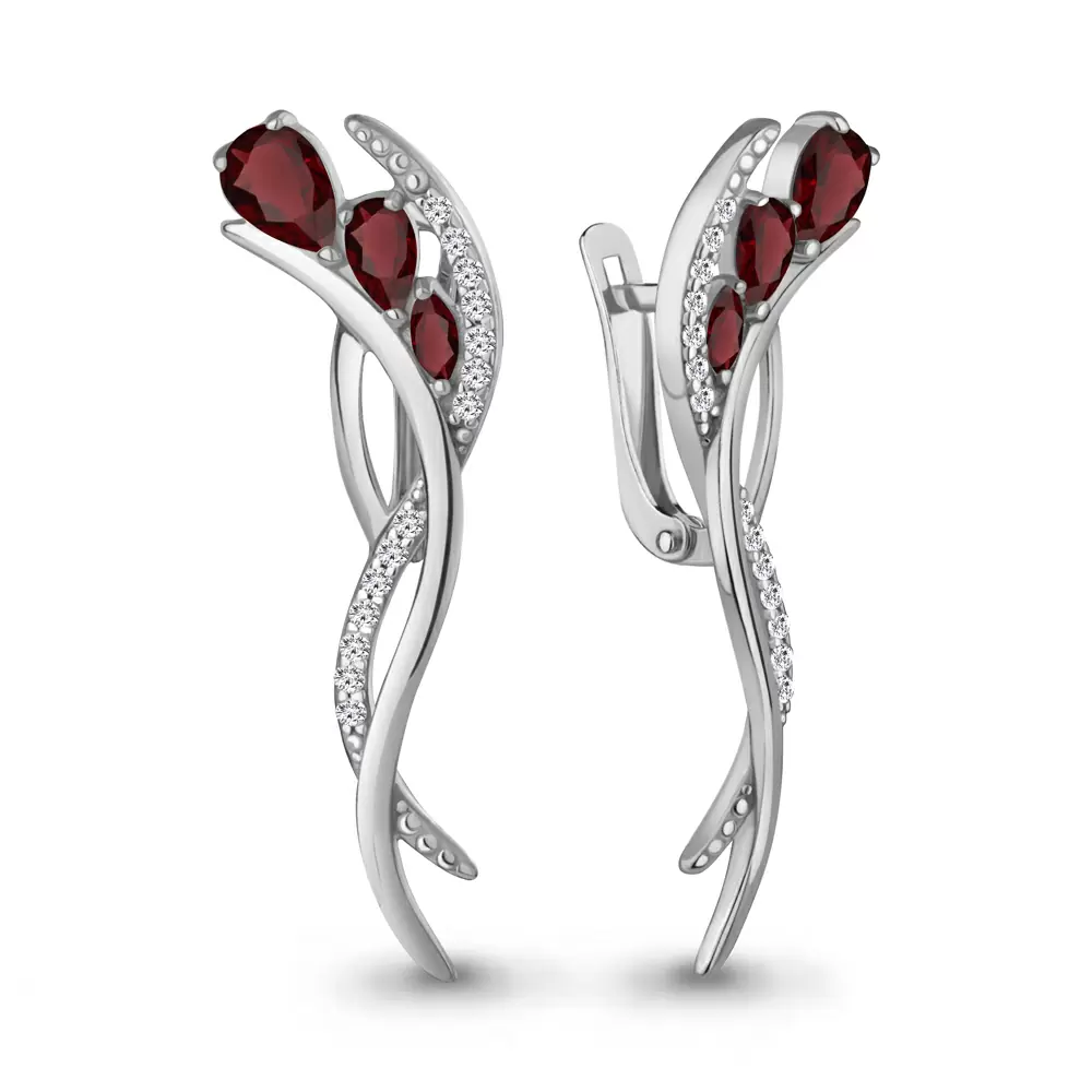 Серьги 4967303А.5 серебро