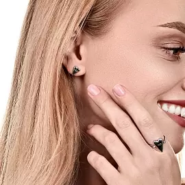 Серьги пусеты 12-72-0000-12756 серебро Сердце_1