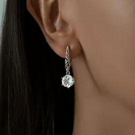 Серьги подвесные 92021902 серебро_1