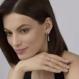 Серьги подвесные 26317-200 золото_2