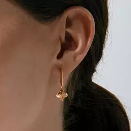 Серьги подвесные 023902-1110 золото Ван Клиф_1