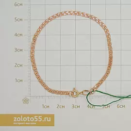 Браслет классический БГРП240СА2-А51            золото Полновесный_4