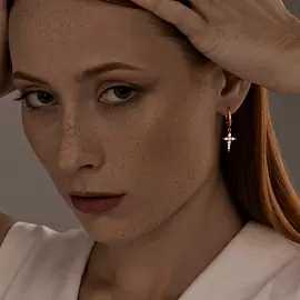 Серьги подвесные 93022188 серебро Звезда_2