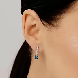 Серьги один камень 02-3317.00ТЛ-00 серебро_2