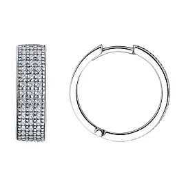 Серьги дорожка 94025922 серебро Колечки_0