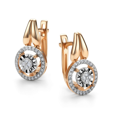 Серьги 26204-100 золото