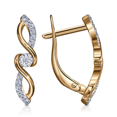 Серьги С133-3920 золото